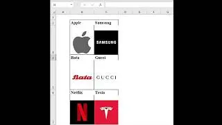 How to insert brand logos in Excel #shortfeed #excel #shorts