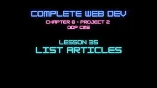 Web Dev 8-35 List Articles