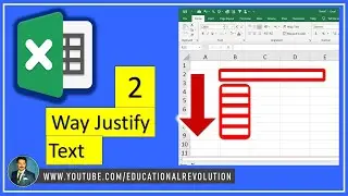 Excel Justify -How to Use Fill Justify in Excel