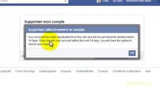 Comment supprimer mon compte Facebook Définitivement