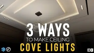 3 Ways To Make POP Ceiling  Lights I V-Ray For Sketchup