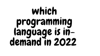 which programming language is in-demand in 2022 || in hindi || priyog educational