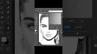 Pencil Sketch Effect In Photoshop: #photoshop #shorts #viral