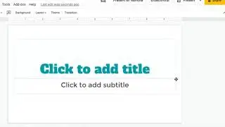 Google Slides: Create and Edit a Master Slide