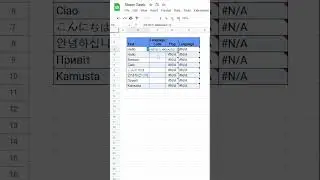 How to identify languages in Google Sheets! 🌎