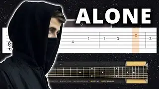 Alan Walker - Alone, Pt. II - EASY Guitar tutorial (TAB & CHORDS)