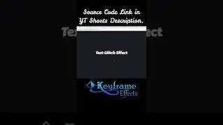 Text Glitch Effect Using HTML CSS and JavaScript