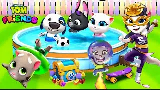 Talking Tom and Friends Tom Gold Run Hero Dash Splash Force Том и его Друзья Погоня Героев Игры Том