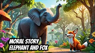 Moral Story For Kids | Elephant and Fox Moral Story