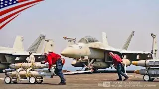 ペルシャ湾で作戦行動中の米空母ニミッツ(CVN-68)