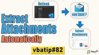 autorun macro in outlook on new email | extract outlook attachments automatically - vbatip#82