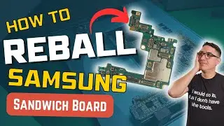 Samsung S21 Ultra Sandwich Board Reball Tutorial. It was Water Damaged & Customer Needed Their Data