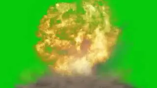 Explosion green screen effect