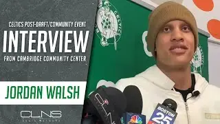 Jordan Walsh FIRST Celtics Interview After Draft