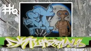 Wildstyle Graffiti Tutorial - E.T. - The Alien (6/6) - How to draw a graffiti background