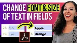 How to Change the Font Size in a Fillable PDF | Step by Step