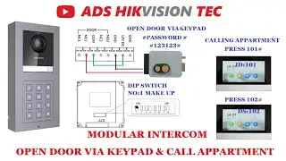 Hikvision IP Intercom with Key pad permission password setup