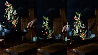 How To Easily Make FLYING FOOD PHOTOS IN CAMERA