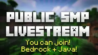 🔴 Public Minecraft SMP w/Viewers! Java and Bedrock!