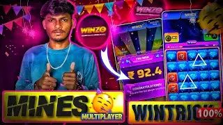 WINZO NEW MINES GAME HACK TRICK 🤯 | I Played ₹100 & Won Big! 🤑🔥 How To Use Winzo App