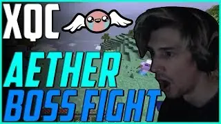 AETHER BOSS FIGHT - XQC MINECRAFT AETHER MOD #3 | xQcOW