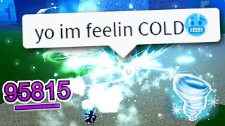 This Blizzard Combo TURNS YOU COLD... | Bounty Hunting + Blizzard Combo (Blox Fruits)