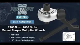 FIRSTINFO F3220FH 2700Nm Manual Torque Multiplier Wrench