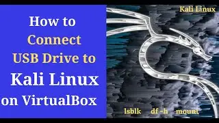 How to connect USB Drive to Kali Linux  on VirtualBox | Mount USB Drive in Linux