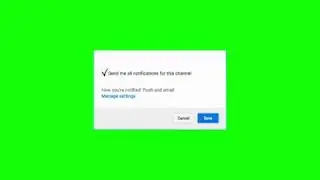 GREEN SCREEN EFFECTS -- YouTube Notification button (1)