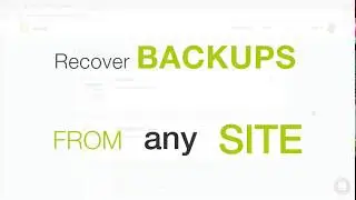 Recover backups from any site