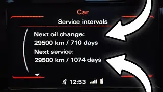 Audi Q3 (8U) oil change and service reset