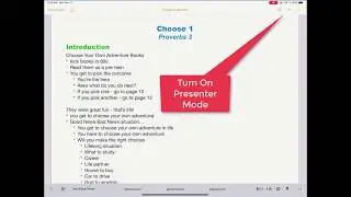 Apple Pages Presenter Mode