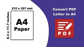 How to convert letter size pdf to A4 in PDF-XChange Editor