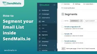 Email Segmentation: How to Segment your Email List | SendMails.io
