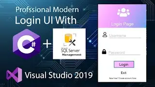 Modern Login  UI Design with SQL & C# Tutorial [Must Watch] || Login UI Tutorial SQL 2020