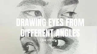 How to Draw Eyes from Different Angles, Pt. 3: 3/4 View