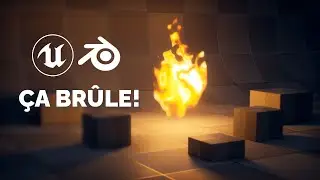 La Magie du Feu Procédural : De Blender à Unreal Engine 5!