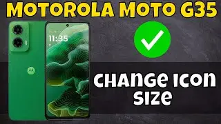 Motorola Moto G35 Customize icon Style || How to change icon size || How to use custom icon size