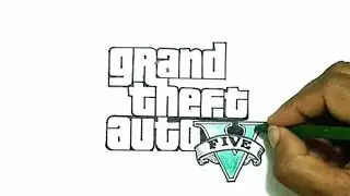 How to Draw the Grand Theft Auto V (GTA 5) Logo