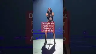 dua lipa flashed her cleavage