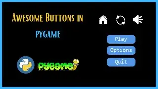 Buttons in pygame | Create Buttons and toggles in python pygame | #pyguru