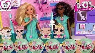 Видео для девочек ЛОЛ КУКЛЫ Сюрпризы LOL Surprise Dolls Lil Sisters Барби Доктор