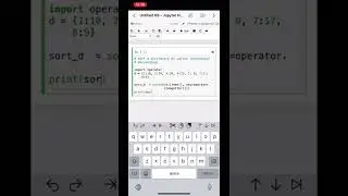 Python operator sorting #shorts