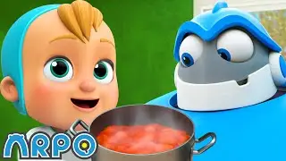 ARPO Cooks a Special Meal for Mom! | 1 HOUR OF ARPO! | Funny Robot Cartoons for Kids!