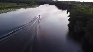 chasing a boat