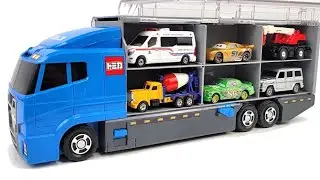 12 Types Tomica Cars ｜ Tomica opening and put in Okatazuke convoy