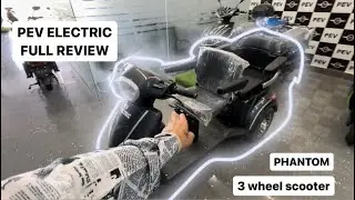 PEV ELECTRIC 3 WHEEL SCOOTER REVIEW | PEV PHANTOM #electricscooter