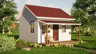 SMALL HOUSE 5 X 5 METERS ( 25 sqm ) / CASA 5 X 5 /CABIN / SHE SHED