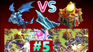 ⚡🐲 #CoC Myth #5 \\ Can E Dragon chain lightning to Invisible Units? 🕶👻 // 3 Star TH16 ⭐⭐⭐