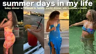 summer vlog🌻celebrating w/ friends/family, wiki wachee, yacht party, aria vlog takeover (hilarious)